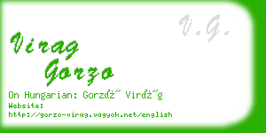 virag gorzo business card